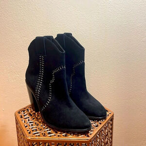 Joie Women's Black and Silver Boots size 9 (US) and 39 (EUR)